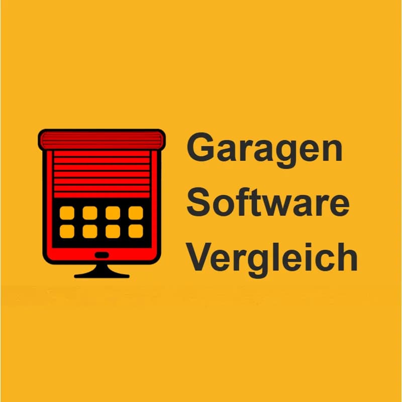Screenshot der Garagen Software Vergleichsplattform